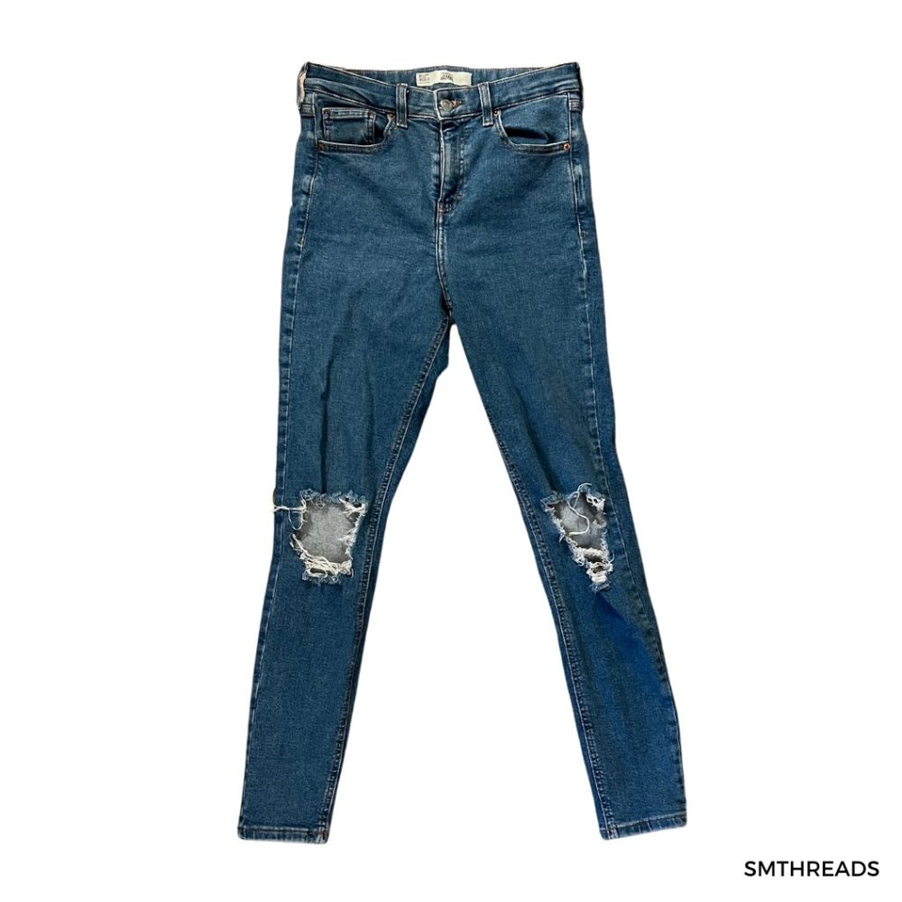Topshop Moto Jamie Ripped Ankle Skinny Jeans